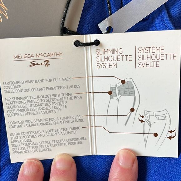 Melissa McCarthy Blue Pencil Dress Pants Size 22W - Picture 11 of 17